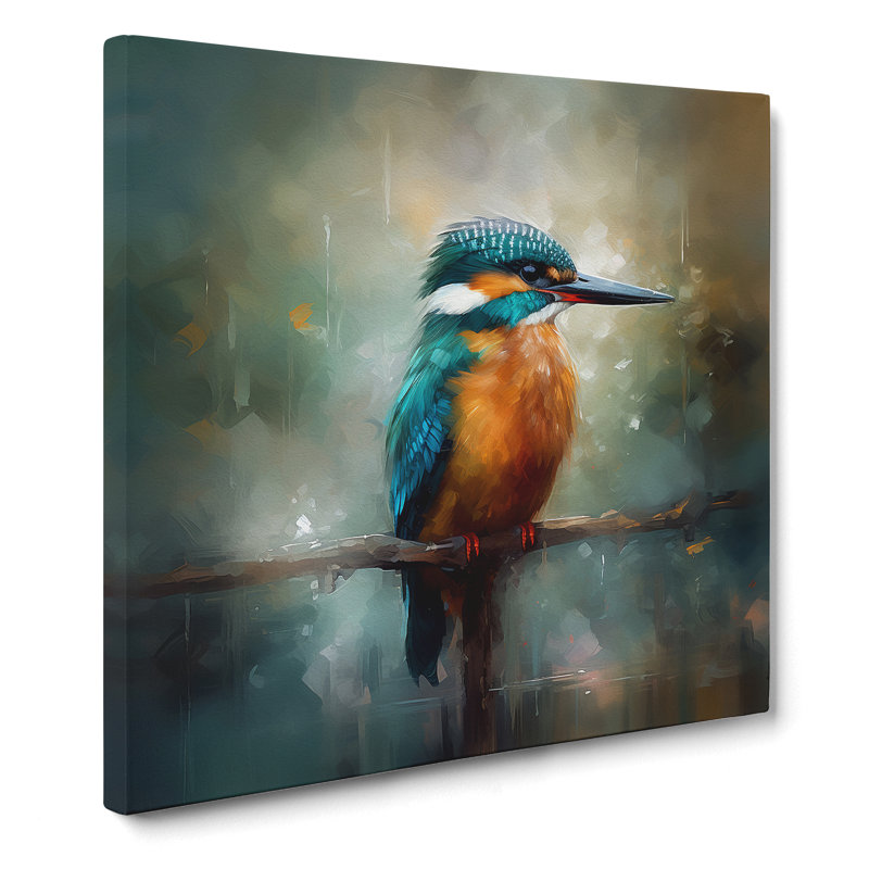 Kingfisher Impressionism - No Frame Print