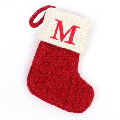Fine Christmas Socks Candy Bag Alphabet Christmas Socks Christmas Tree Hanging Ornaments