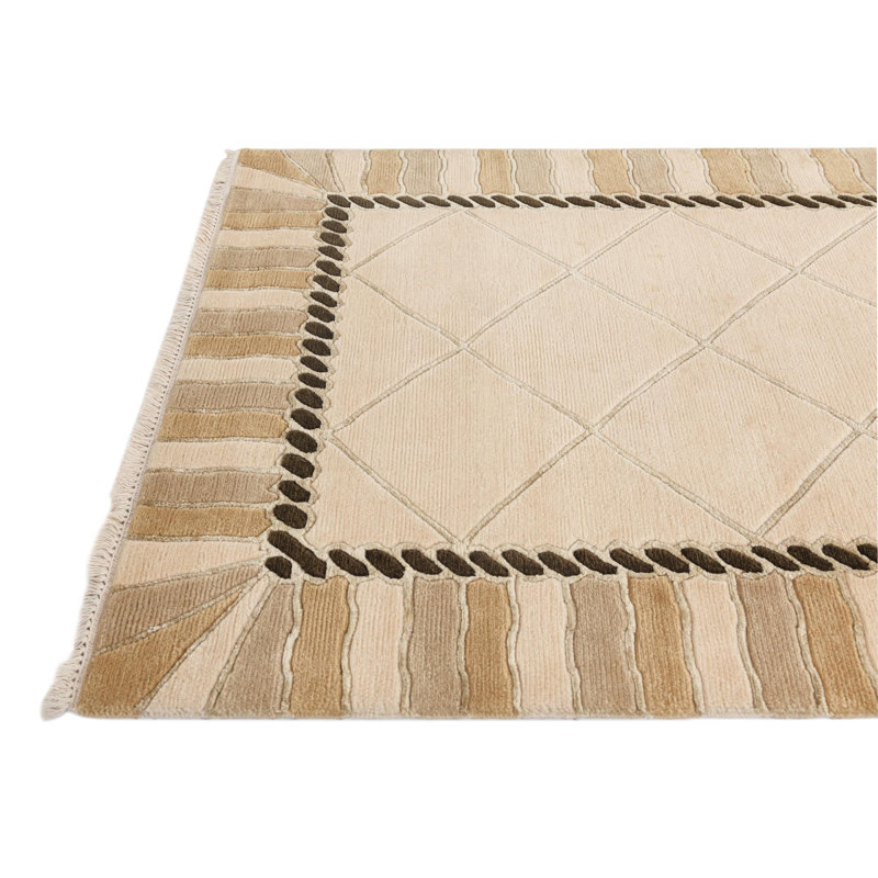 Tapis de couloir beige Howard