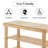Shoe Rack Bench, 3-Tier Bamboo Entryway Storage Organizer, Frontdoor, Bedroom, Bathroom, Balcony-287792131