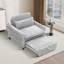 Chaise d'appoint convertible rembourrée en velours côtelé-1487939881