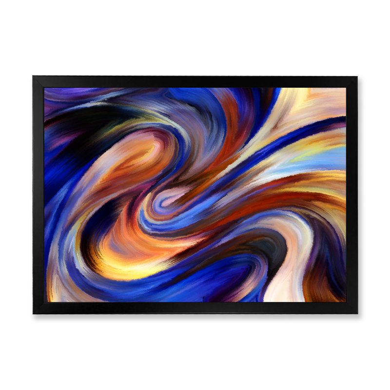 Realms Of Inner Paint - on, Black Picture Frame, 8" H x 12" W x 1' D