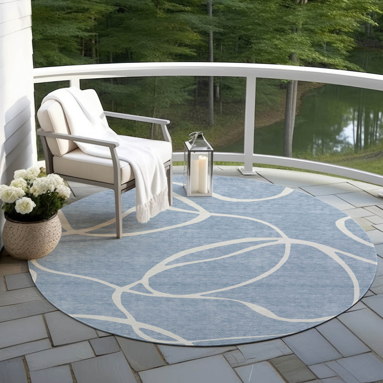 Machine Washable Indoor/Outdoor Chayden ACN999 Rug