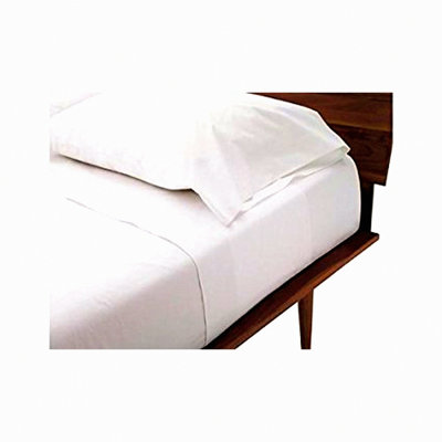 Cotton Comfort Twin Sleeper Sofa Bed Sheet Set - White Plain Color, 36"x72"x6" - Soft & Cozy Bedding for Sofa Beds - 100% Cotton Material