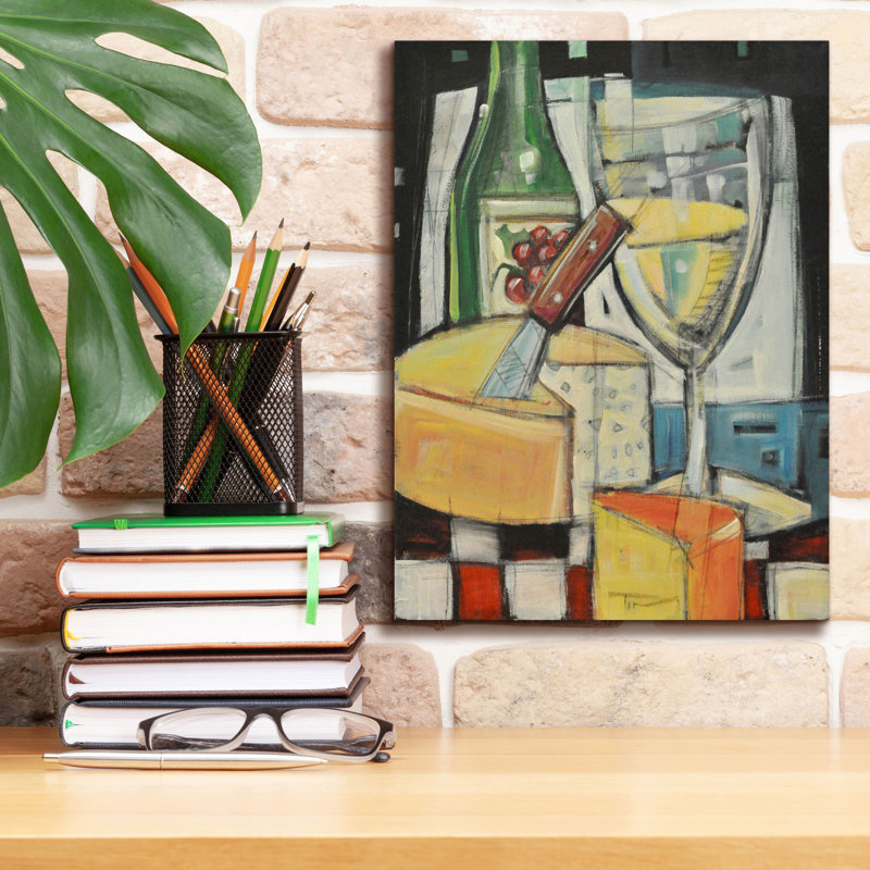 «Red Wine Barrel Studio» par Tim Nyberg, art mural sur toile, H 16 po x l 12 po x P 0,75 po