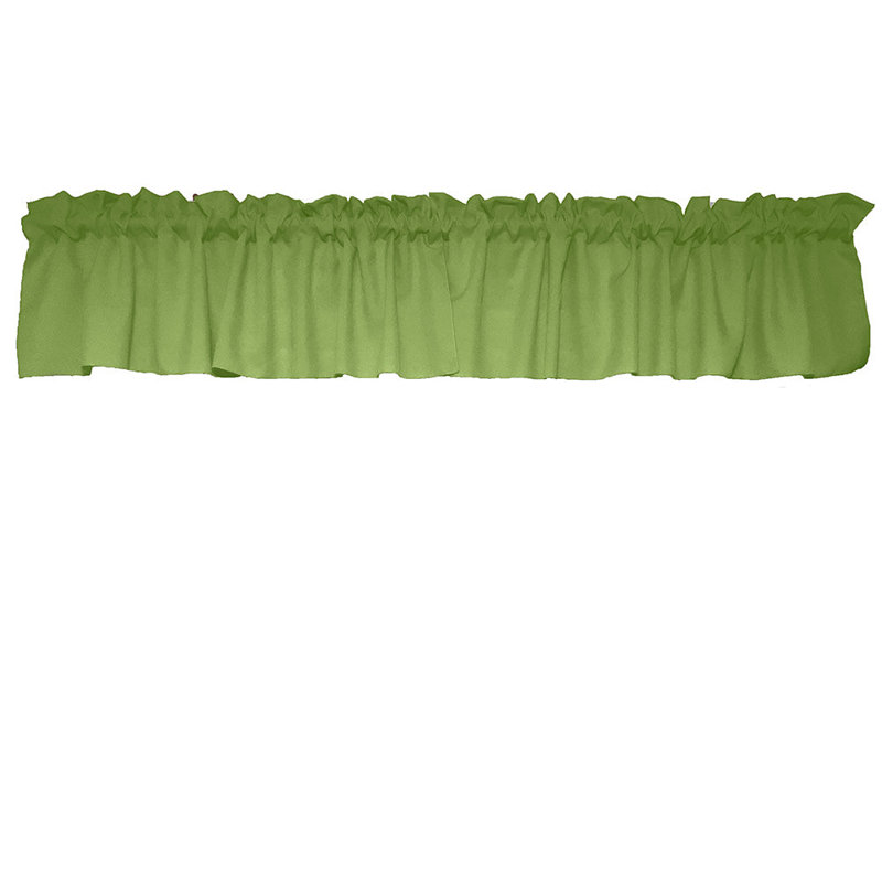 Cantonnière sur mesure l 58 po Pastorella, Vert thé, L 58 po x L 24 po