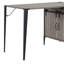 Bureau d'écriture en chêne rustique avec porte de grange coulissante-727466630