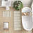 Asher Cotton Blend Hand-Woven Texture Bath Rug with Non-Slip Backing-1066938038-1066511245