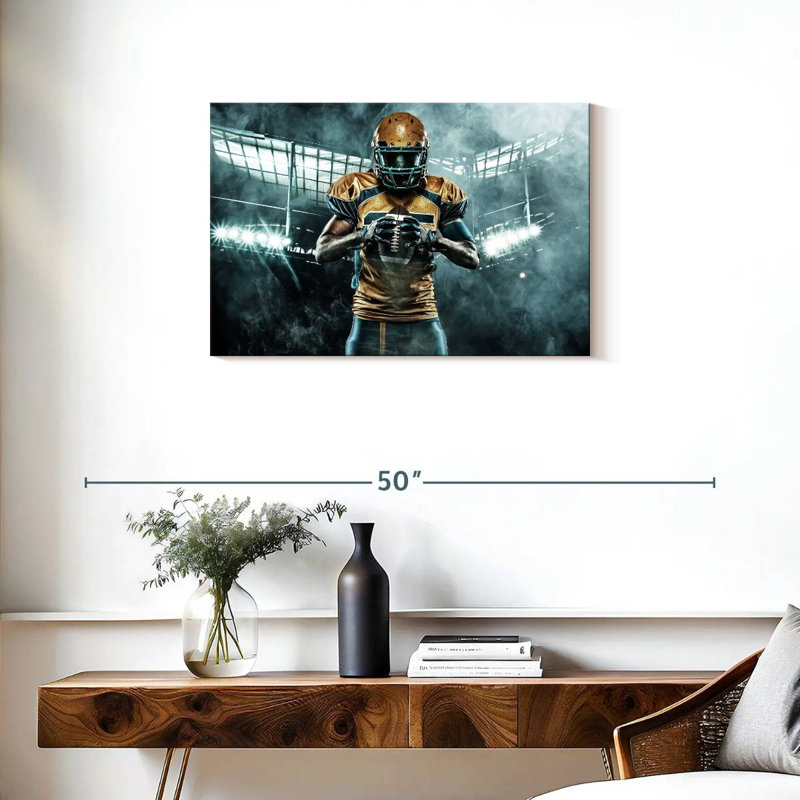  «American Football Player, H 20 po x l 30 po