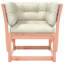 Garden Sofa Armrest with Cushions Solid Wood Douglas