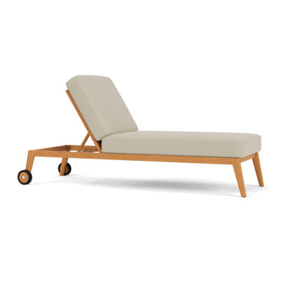 Alpine Outdoor Teak Chaise Lounge
