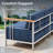 Timberloft 5-Person Outdoor Patio Conversation Set With Sofa Coffee Table Swivel Glider Chairs And 10" Thick Cushions-118782747-118782750