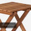 Ensemble de table basse et tabourets de patio pour 2 personnes en bois