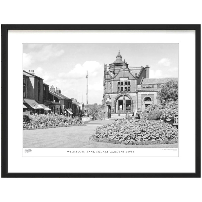 Wilmslow, Bank Square Gardens C1955 - Single Picture Frame Print, 28cm H x 36cm W x 2.3cm D