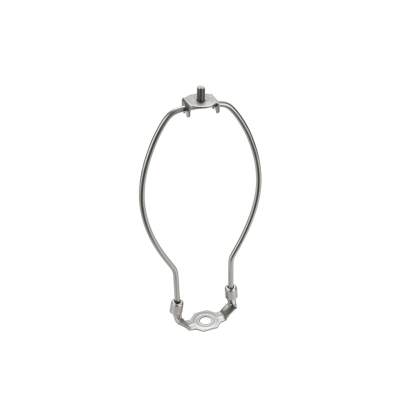 Lamp Harp, 10.5" H x 4.5" W x 0.8" D, Satin Nickel