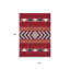 Tapis intérieur / extérieur lavable 10 pi x 14 pi rouge blanc et bleu marine Southwestern