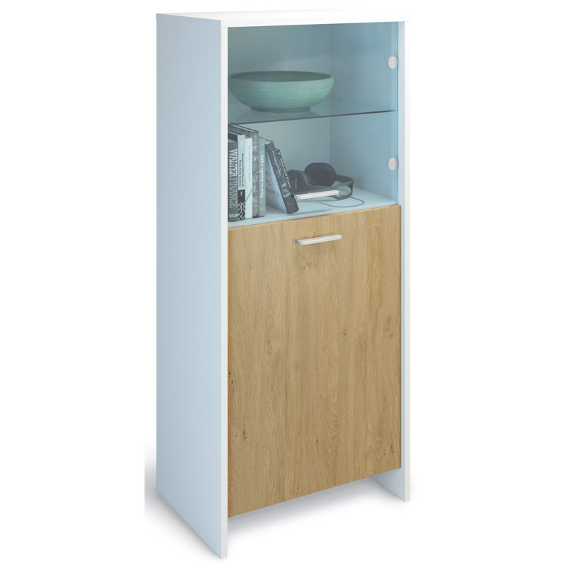 Dunnavent Display Cabinet, Oak/White