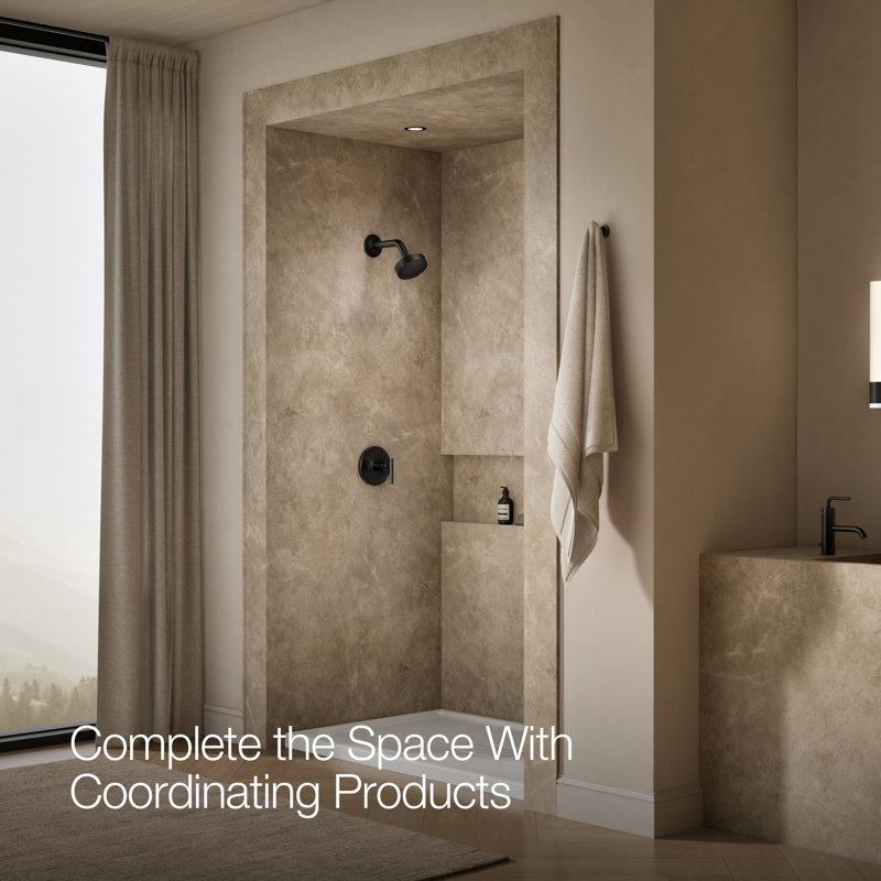 Purist Shower Trim, Lever Handle, Matte Black
