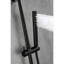 Douche à main 59 pouces avec coffre-fort et fabrication en acier inoxydable noir