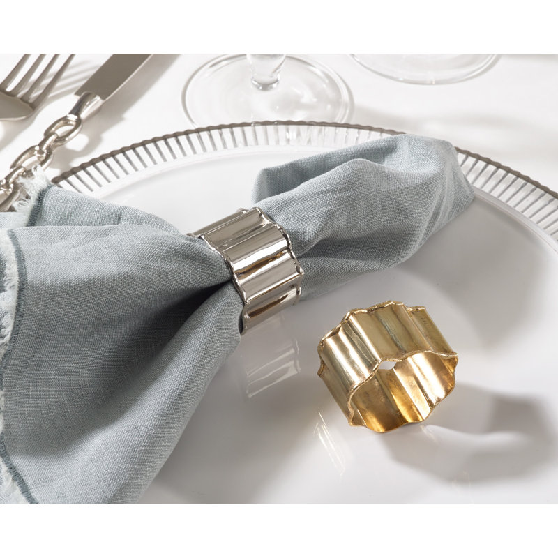 Rond de serviette classique, Argent