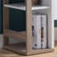 Armoire de cuisine blanche et taupe foncé - 4 tablettes, tiroir, 2 portes, rangement efficace et élégant