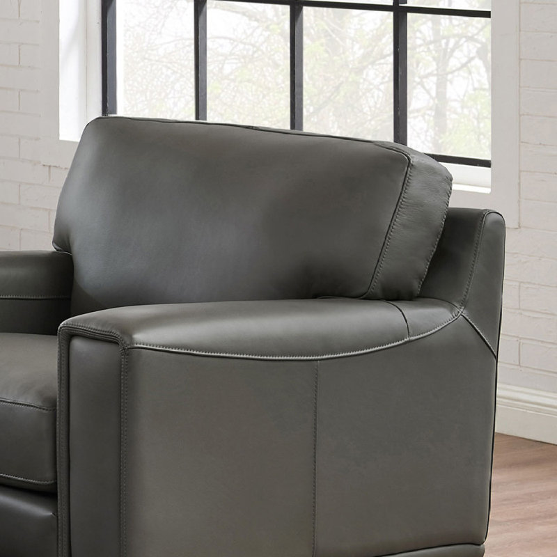 Fauteuil en cuir Hayward