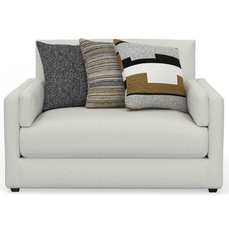 Chaise Lochmoor et 1/2, Blanc / polyester crème