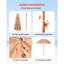 Parasol au toit de piscine au toit de chaume 6 pi, 30 inclinables à gauche ou à droite, 140G respirant, auvent incliné en métal à 8 nervures de patio pour des moments de détente en plein air, installation rapide et facile