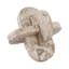 Sculpture raffinée en nœuds de marbre pour la décoration intérieure - Accent décoratif pour bureau, salon ou étagère - Ivoire et brun clair-107086723