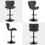 Mayetta Upholstered Adjustable Height Counter Stool with Metal Frame-1214215810