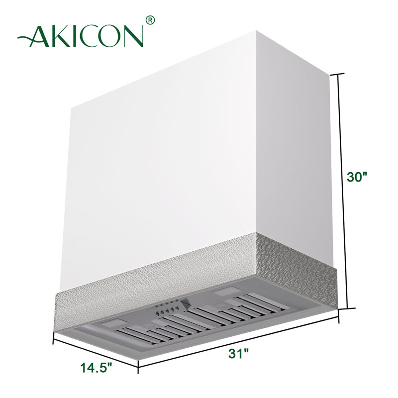 Hotte Akicon 600, Blanc / Nickel