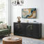 Buffet moderne de 80 cm avec rangement, meuble-bar à café cannelé, buffet arqué, console moderne pour salle à manger, cuisine, salon