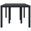 Table de jardin en rotin poly 78,74 x 39,37 x 28,74 po vidaXL Anthracite-505254578-505254583