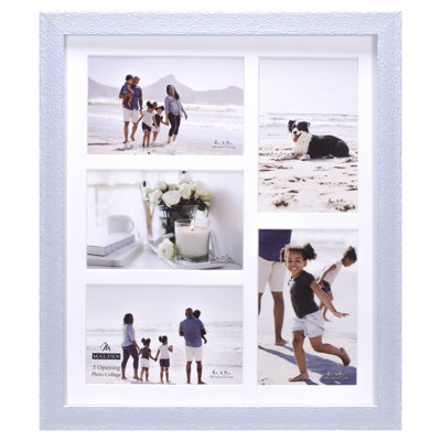 Blue, Purple Picture Frame with Mat
