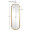 Miroir biseauté pleine grandeur traditionnel Everly-60553677