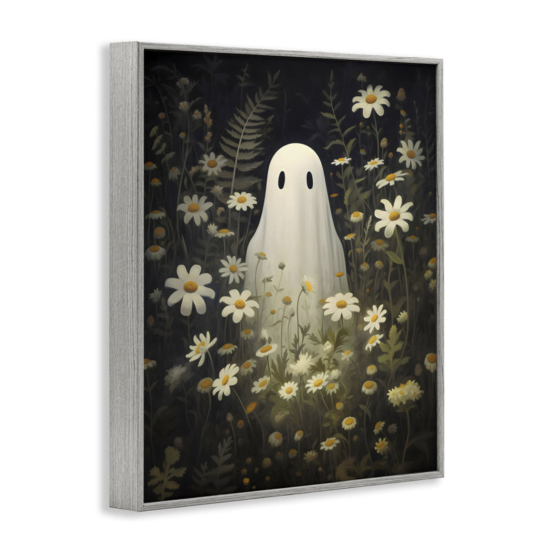 Daisy Field Ghost, estampe numérique, design par LSR Design Studio, H 20 po x l 16 po, Estampe numérique Farmhouse