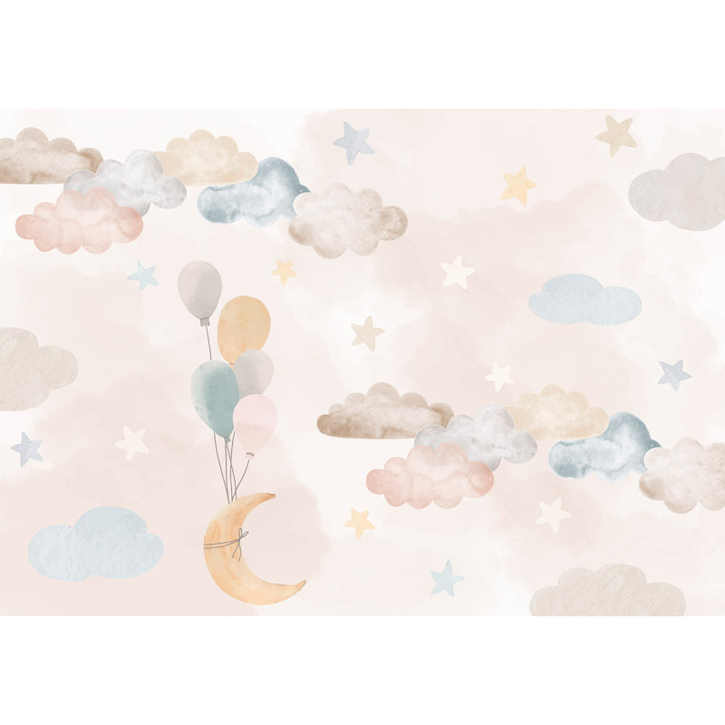 Papier peint pour enfants, ciel de conte de fées, L 157 po x L 110 po