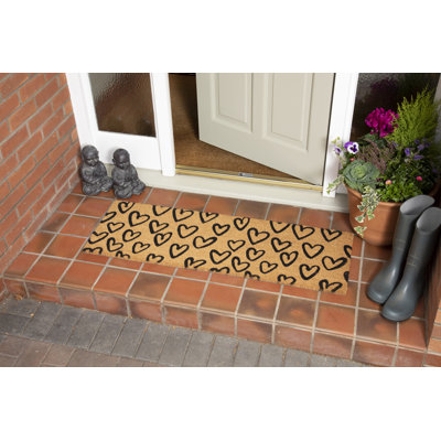 Calvie Non-Slip Geometric Doormat