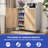  5-Tier Shoe Storage Cabinet with Doors and Open Shelves-1614208915
