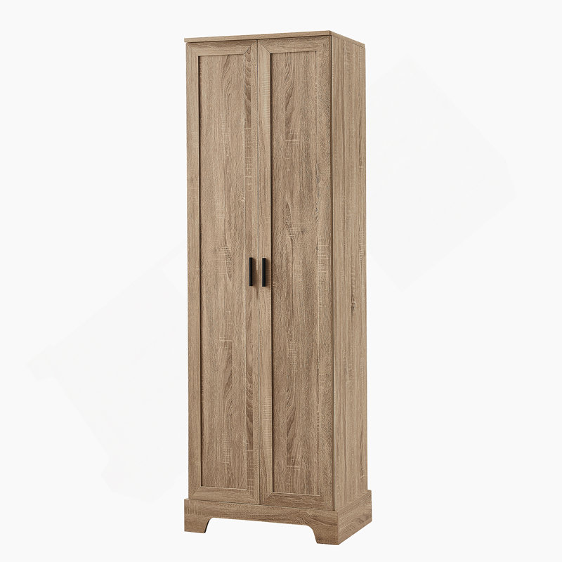 Armoire de rangement avec portes et tablette réglable pour la salle de bain