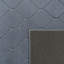 Tapis rectangulaire gris en polyester fabriqué à la machine Rayhane-314415315