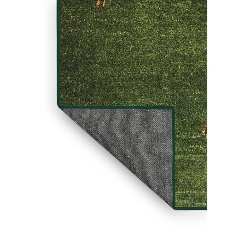 Tapis vert contemporain Naema, Rectangle 3 pi x 5 pi