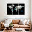 «Mysterious World Map», reproduction sur toile-392081512