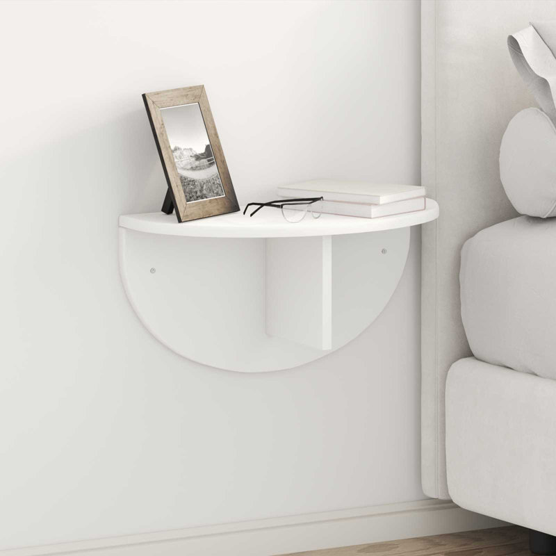 Floating Shelf, 24cm H x 48cm W x 24cm D, White
