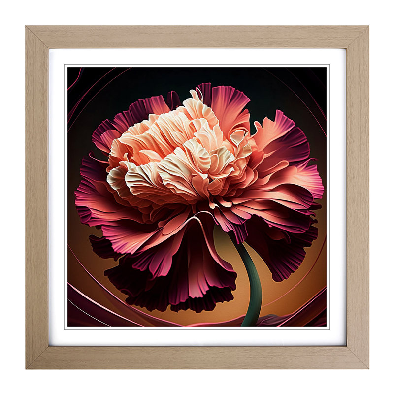 Single Picture Frame Print on Wood, Oak