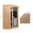 Hemlock Wood Far-Infrared 2-Person Sauna with Glass Door & Heating Panel