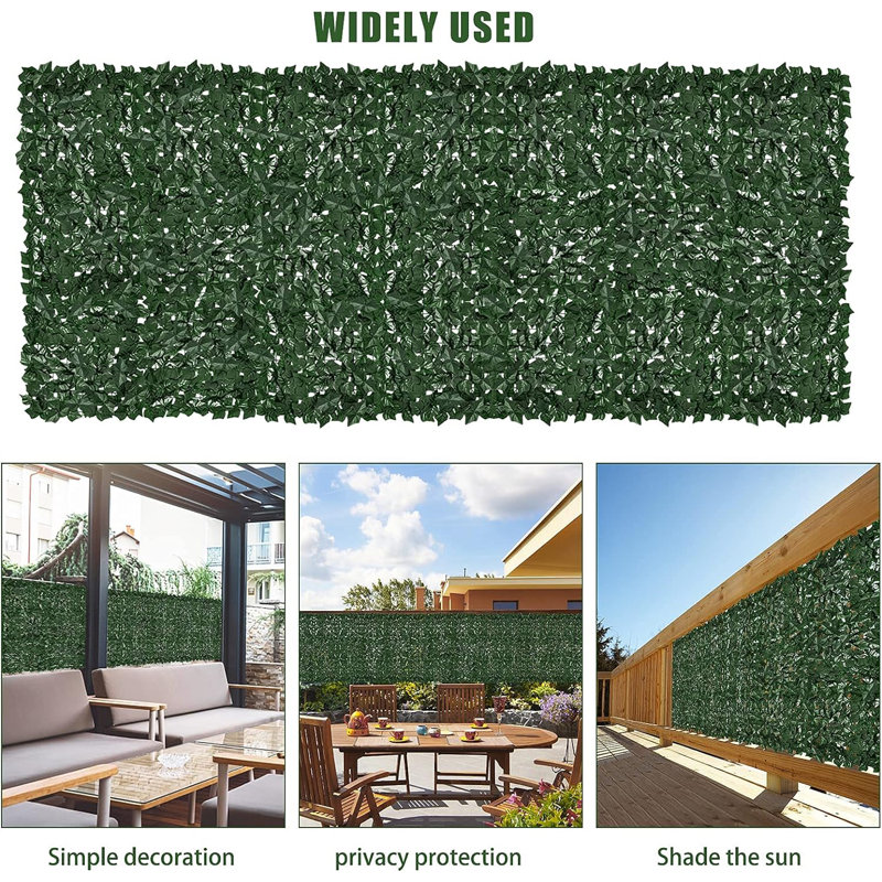 Faux Ivy Privacy Fence Screen, 39.4" H x 98.4" W