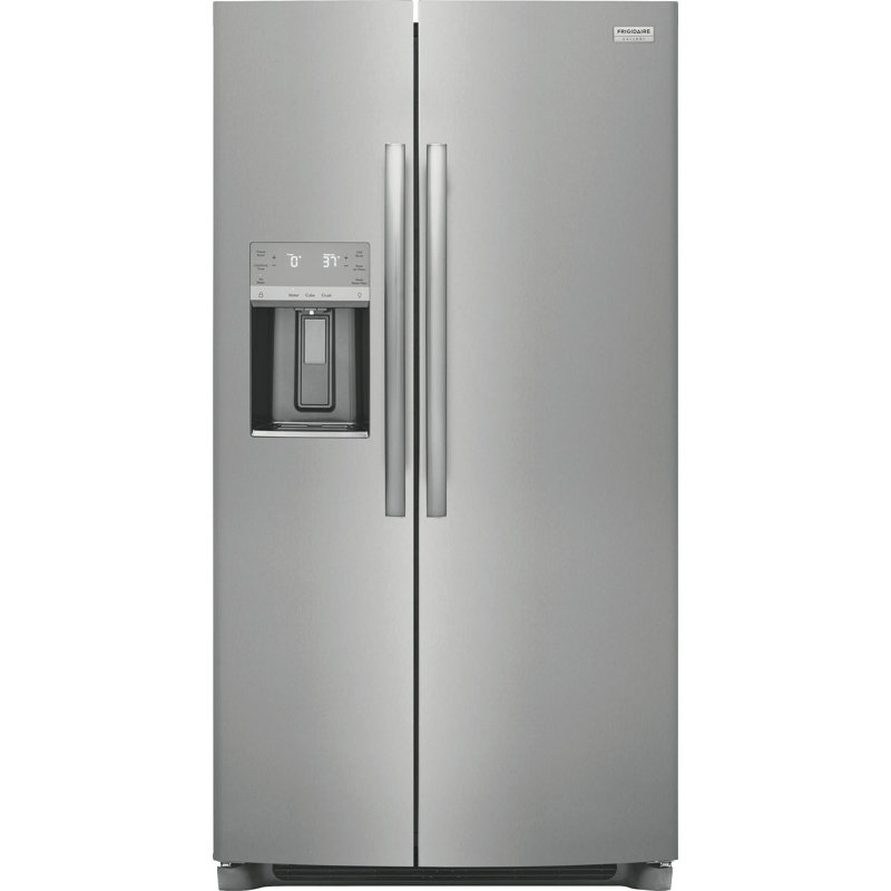36" Side by Side 25.6 cu. ft. Refrigerator, Stainless Steel
