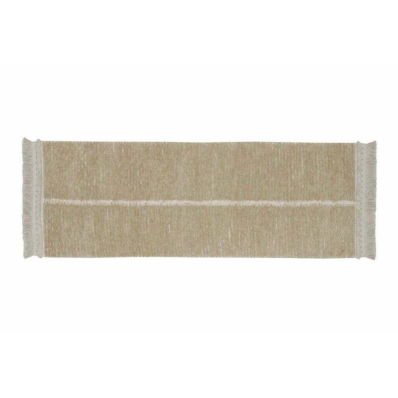 Reversible Washable Rug Duetto Sage, Runner 2'7" x 7'6"