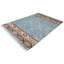 Tapis bleu / ivoire en laine 6 pi x 8 pi 6 po Abraham Southwestern